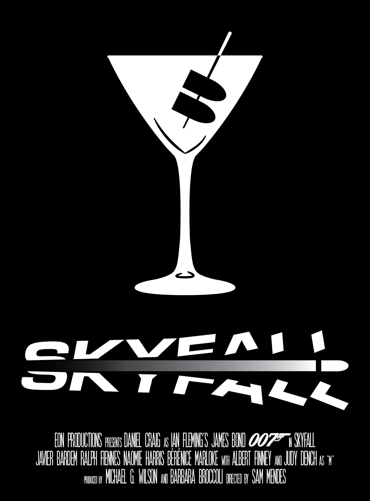 Movie Poster for the James Bond Movie, Skyfall